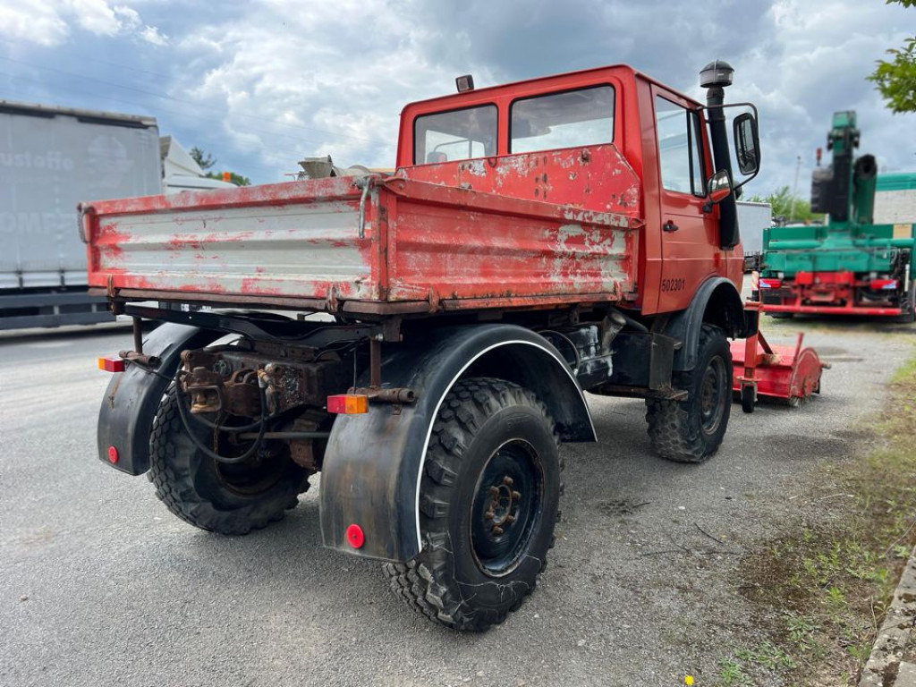 MERCEDES-BENZ Unimog U 424 2-Achs Allradkipper Front+Heckhydraulik Besen - Tipper: picture 3 MERCEDES-BENZ Unimog U 424 2-Achs Allradkipper Front+Heckhydraulik Besen - Tipper: picture 3