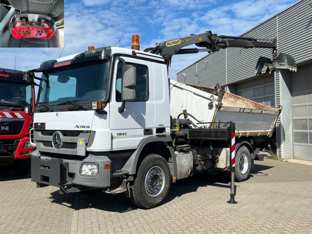 Mercedes-Benz Actros 1841 K 2-Achs Kipper Kran Funk/2xhydr+Gre - Tipper, Crane truck: picture 1 Mercedes-Benz Actros 1841 K 2-Achs Kipper Kran Funk/2xhydr+Gre - Tipper, Crane truck: picture 1