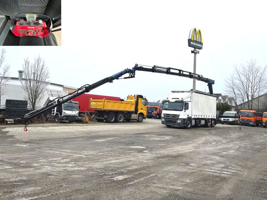 Mercedes-Benz Actros 2541 L6x2 Pritsche Heckkran 34m/to, Jib, - Crane truck, Curtain side truck: picture 3 Mercedes-Benz Actros 2541 L6x2 Pritsche Heckkran 34m/to, Jib, - Crane truck, Curtain side truck: picture 3