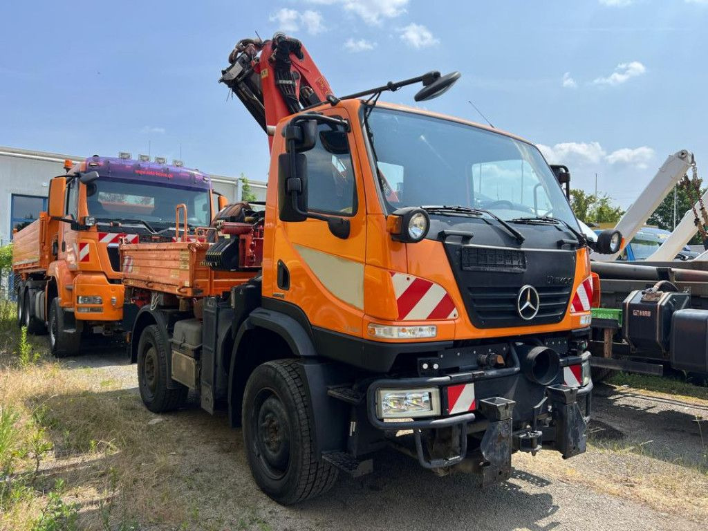 Mercedes-Benz Unimog U20 2-Achs Allradkipper Kran Palfinger Kr - Tipper, Crane truck: picture 2 Mercedes-Benz Unimog U20 2-Achs Allradkipper Kran Palfinger Kr - Tipper, Crane truck: picture 2