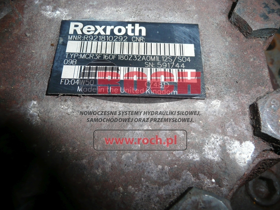 REXROTH MCR3F160F180Z32A0M1L12S/S0409B - Hydraulic motor for Forklift: picture 2 REXROTH MCR3F160F180Z32A0M1L12S/S0409B - Hydraulic motor for Forklift: picture 2