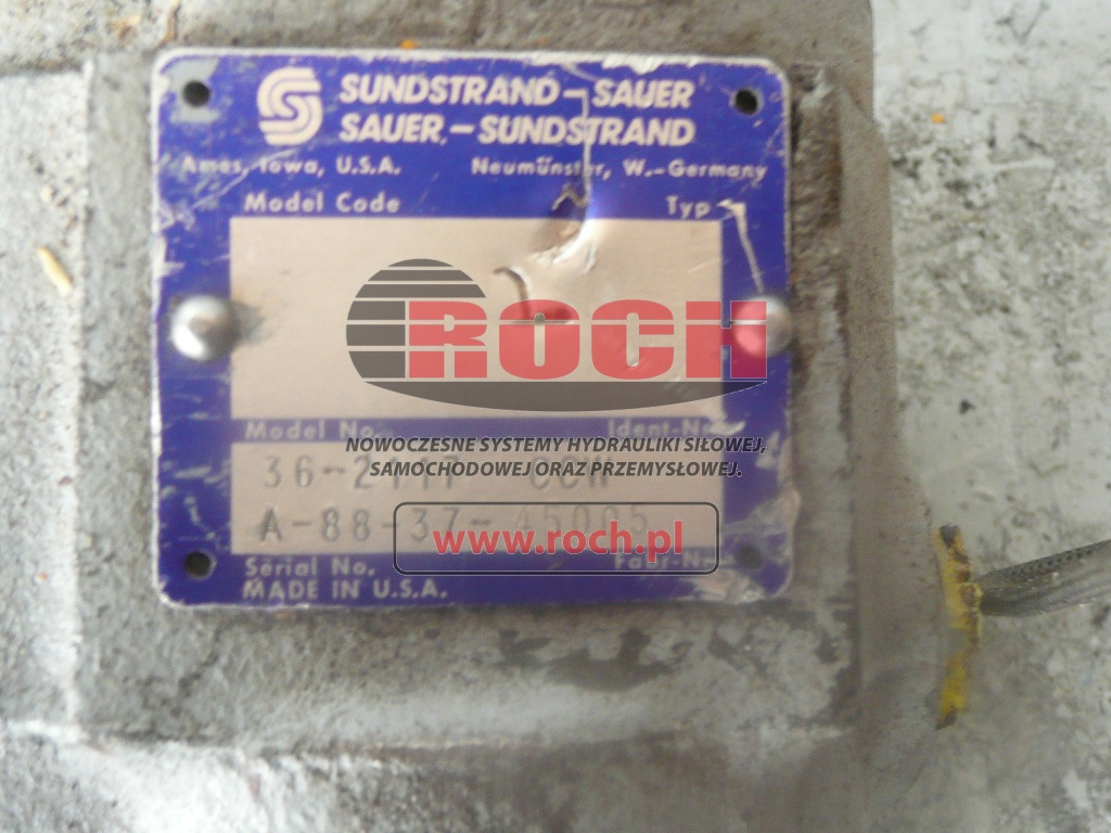 SAUER SUNDSTRAND 36-2117 CCW A-88-37-45005 - Hydraulic pump: picture 2 SAUER SUNDSTRAND 36-2117 CCW A-88-37-45005 - Hydraulic pump: picture 2