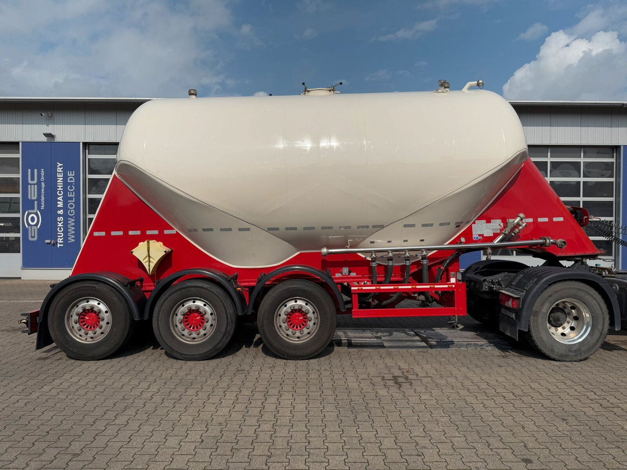Feldbinder O.ME.P.S Silo Auflieger 27 m³ 3 Achs - Silo semi-trailer: picture 2 Feldbinder O.ME.P.S Silo Auflieger 27 m³ 3 Achs - Silo semi-trailer: picture 2