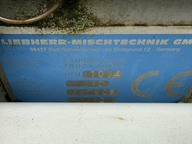 Liebherr Betonmischer Concrete Auflieger 10 m³ - Concrete mixer truck: picture 2 Liebherr Betonmischer Concrete Auflieger 10 m³ - Concrete mixer truck: picture 2