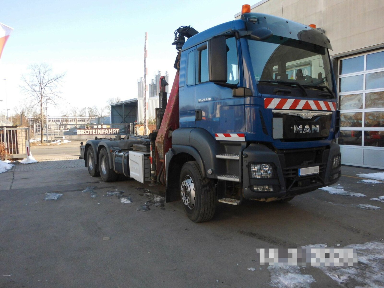 MAN TGS 28.480 6x4 Abrollkipper + Kran bis 4,63 T - Hook lift truck, Crane truck: picture 1 MAN TGS 28.480 6x4 Abrollkipper + Kran bis 4,63 T - Hook lift truck, Crane truck: picture 1