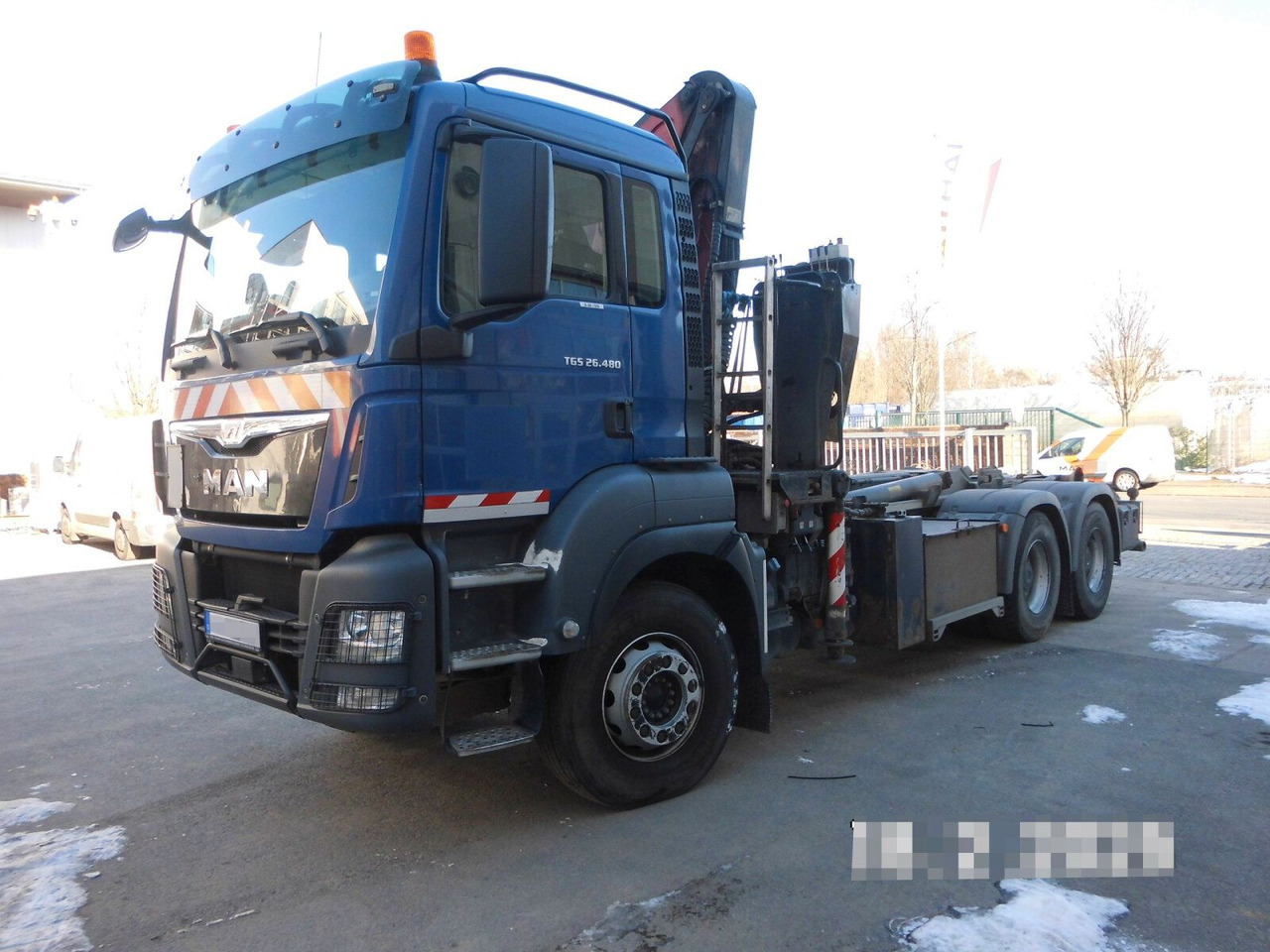 MAN TGS 28.480 6x4 Abrollkipper + Kran bis 4,63 T - Hook lift truck, Crane truck: picture 2 MAN TGS 28.480 6x4 Abrollkipper + Kran bis 4,63 T - Hook lift truck, Crane truck: picture 2
