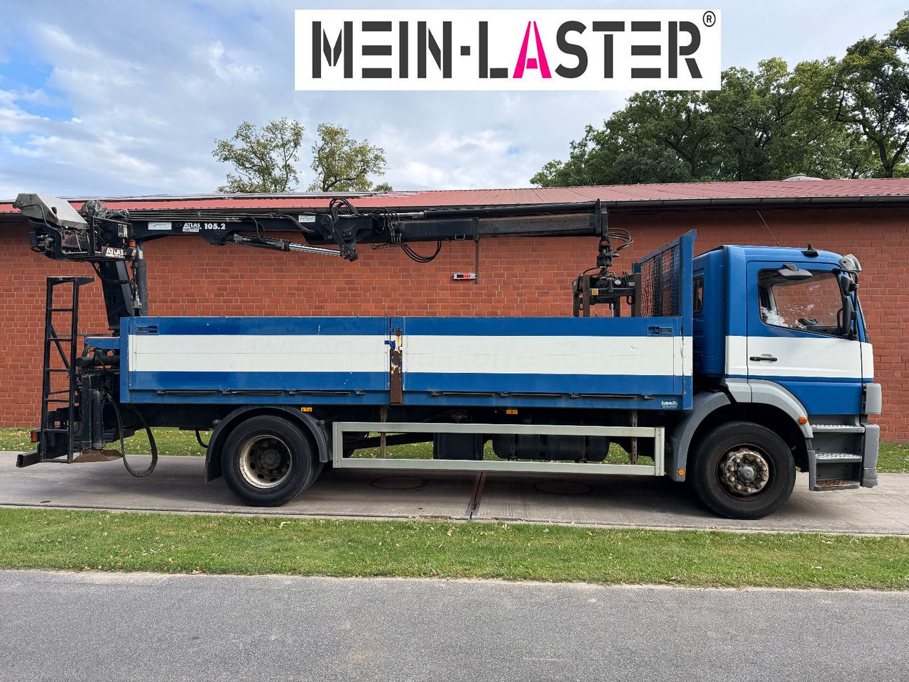 Mercedes-Benz 1823 Atego Atlas 105.2 1.Hand nur 226.000 km - Dropside/ Flatbed truck, Crane truck: picture 3 Mercedes-Benz 1823 Atego Atlas 105.2 1.Hand nur 226.000 km - Dropside/ Flatbed truck, Crane truck: picture 3