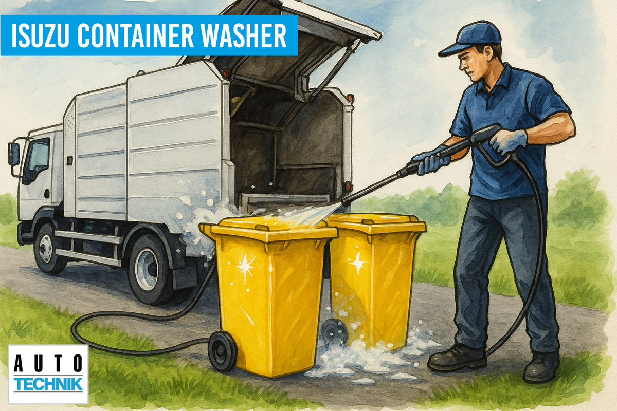Isuzu NQR75 Container washer laveuse lavacassonetti myjka - Refuse truck: picture 1 Isuzu NQR75 Container washer laveuse lavacassonetti myjka - Refuse truck: picture 1
