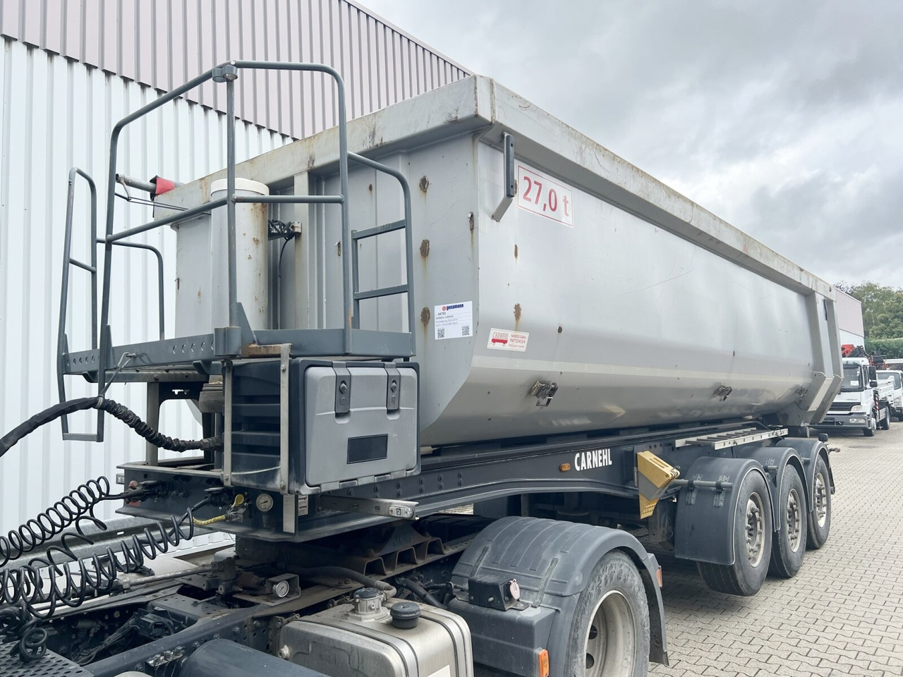 Carnehl CHKS/HH CHKS/HH, Stahlmulde ca. 26m³, 8x VORHANDEN, Liftachse - Tipper semi-trailer: picture 4 Carnehl CHKS/HH CHKS/HH, Stahlmulde ca. 26m³, 8x VORHANDEN, Liftachse - Tipper semi-trailer: picture 4