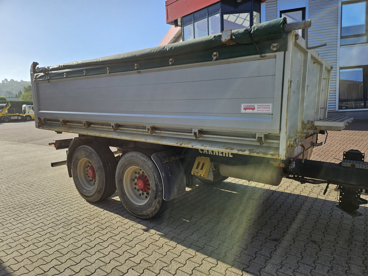 Tipper trailer Carnehl CTK/A CTK/A, Alu-Bordwände, Rollplane, ca. 10m³: picture 13