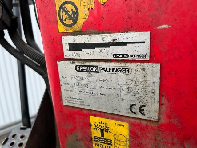 Timber truck, Crane truck MAN TGS 26.480 6x4 BB TGS 26.480 6x4 BB, Intarder, Kran Epsilon S270L88, Langholz: picture 15 Timber truck, Crane truck MAN TGS 26.480 6x4 BB TGS 26.480 6x4 BB, Intarder, Kran Epsilon S270L88, Langholz: picture 15