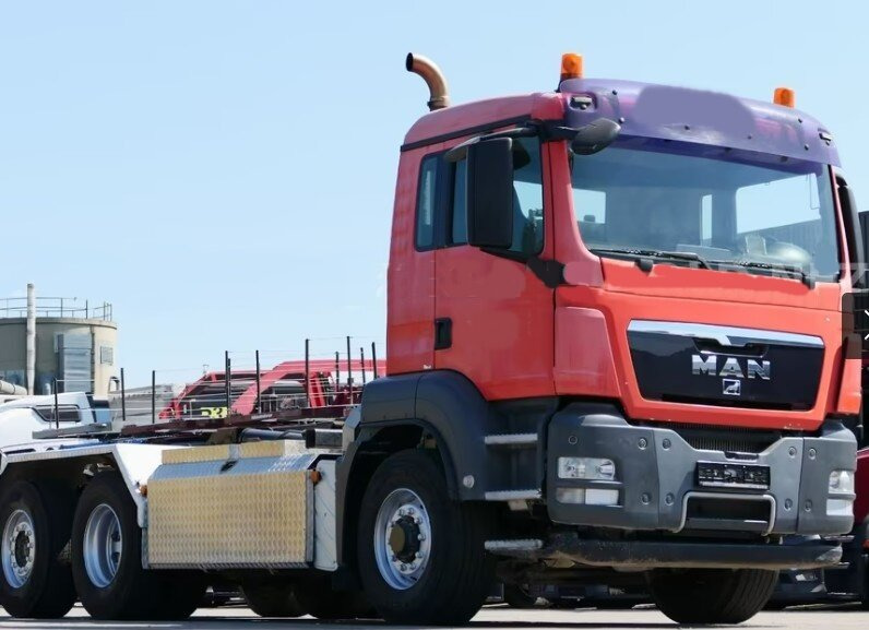 MAN TGS 26.480 6x4H-4 BL TGS 26.480 6x4H-4 BL, Multilift Abroller HydroDrive, Lenk-/Liftachse, Wechselfahrzeug - Hook lift truck: picture 1 MAN TGS 26.480 6x4H-4 BL TGS 26.480 6x4H-4 BL, Multilift Abroller HydroDrive, Lenk-/Liftachse, Wechselfahrzeug - Hook lift truck: picture 1