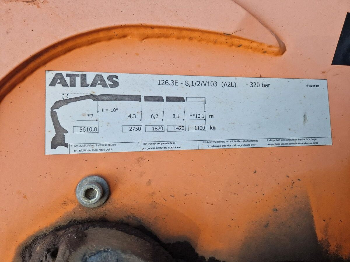 MAN TGS 28.440 6x2-4 BL TGS 28.440 6x2-4 BL, Lenk-/Liftachse, Kran Atlas 126.3E-A2L, Funk - Hook lift truck, Crane truck: picture 3 MAN TGS 28.440 6x2-4 BL TGS 28.440 6x2-4 BL, Lenk-/Liftachse, Kran Atlas 126.3E-A2L, Funk - Hook lift truck, Crane truck: picture 3
