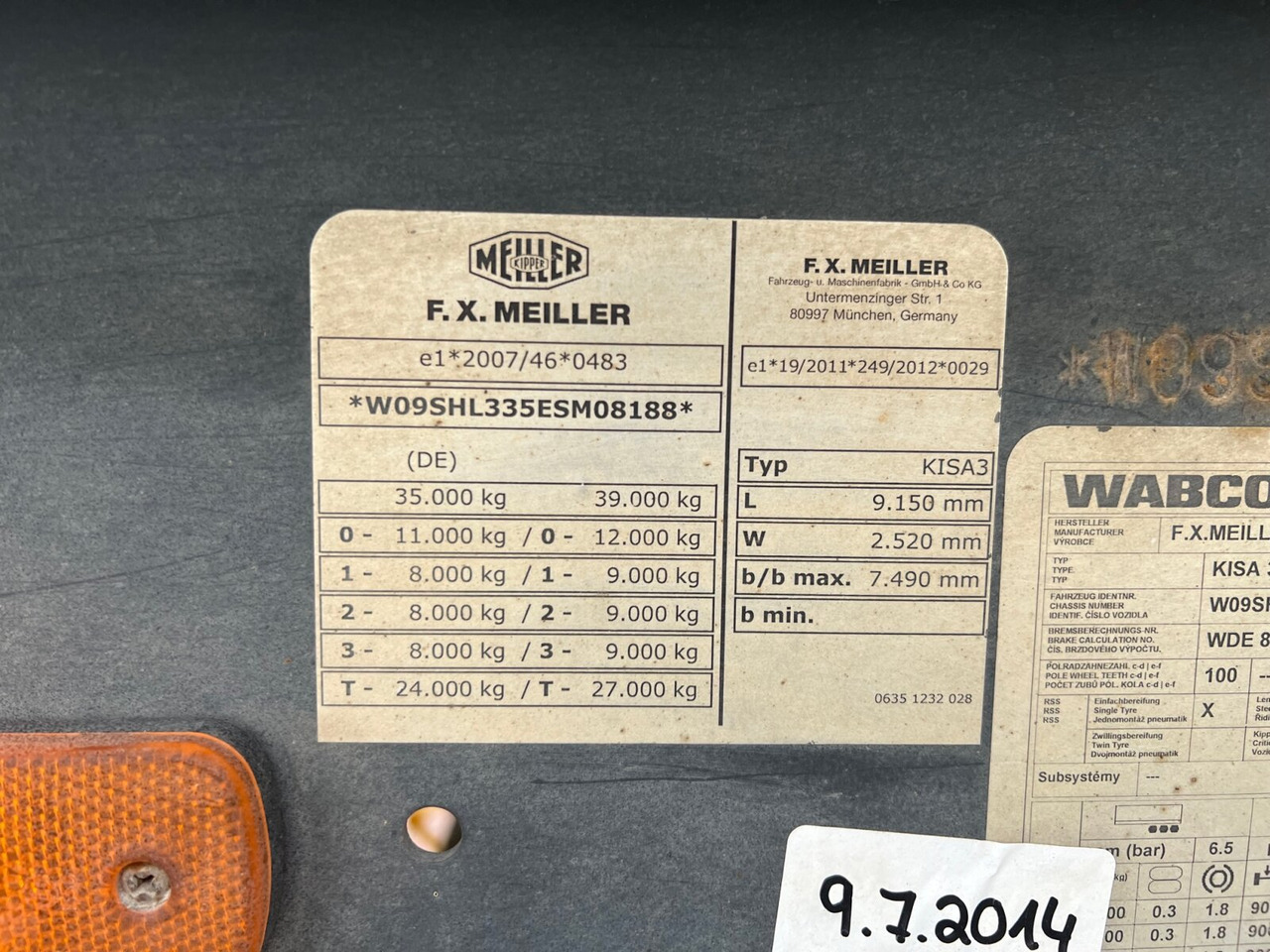 Meiller MHPS 12/27 MHPS 12/27, Stahlmulde ca. 26m³, Liftachse - Tipper semi-trailer: picture 2 Meiller MHPS 12/27 MHPS 12/27, Stahlmulde ca. 26m³, Liftachse - Tipper semi-trailer: picture 2