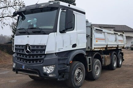 Mercedes-Benz Arocs 3445 K 8x4/4 Arocs 3445 K 8x4/4, Meiller Bordmatik links - Tipper: picture 1 Mercedes-Benz Arocs 3445 K 8x4/4 Arocs 3445 K 8x4/4, Meiller Bordmatik links - Tipper: picture 1