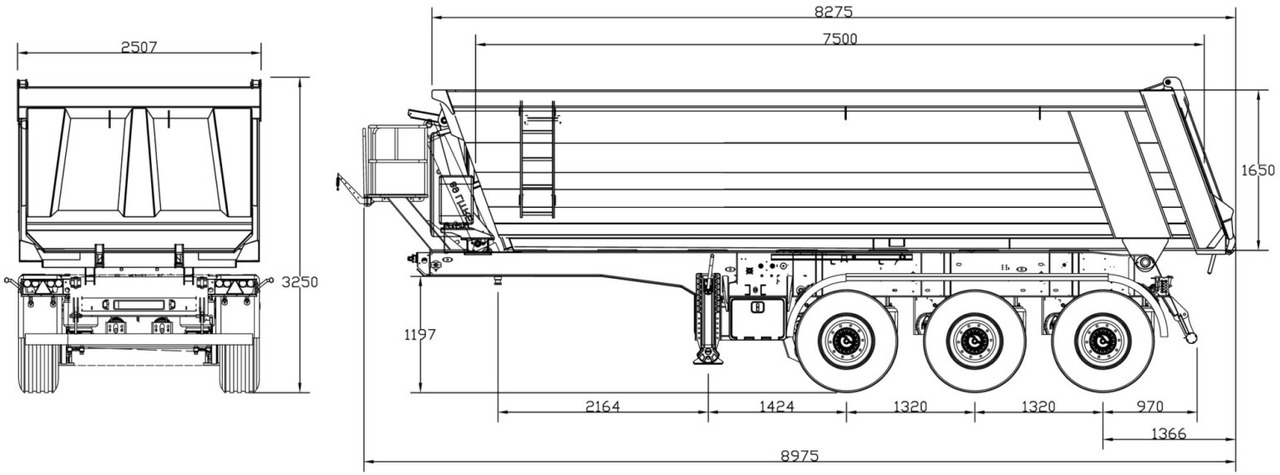 Euro ATM 27 Euro ATM 27, HARDOX Stahlmulde ca. 27m³, Liftachse - Semi-trailer: picture 4 Euro ATM 27 Euro ATM 27, HARDOX Stahlmulde ca. 27m³, Liftachse - Semi-trailer: picture 4