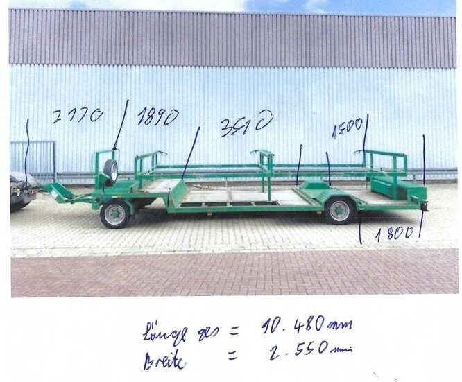 TL 6,4 Empl TL 6,4 Spezial-Tiefladeanhänger, Ex-Polizei - Dropside/ Flatbed trailer: picture 5 TL 6,4 Empl TL 6,4 Spezial-Tiefladeanhänger, Ex-Polizei - Dropside/ Flatbed trailer: picture 5