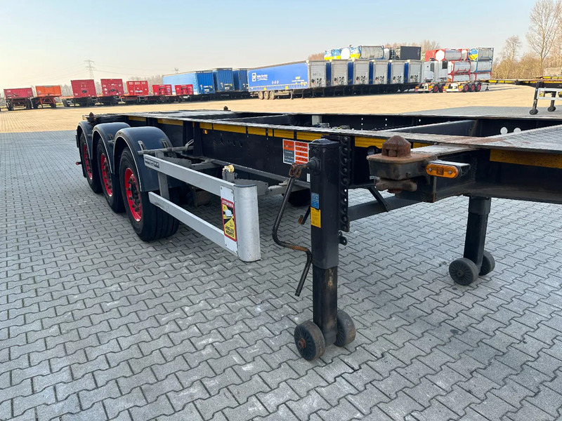 Container transporter/ Swap body semi-trailer Burg 20FT + 20FT SWAP ADR (EX/II, EX/III, FL, AT) Chassis, empty weight: 3.690kg, SAF INTRADISC, 2x Liftaxle, NL-chassis, APK/ADR: 08: picture 12