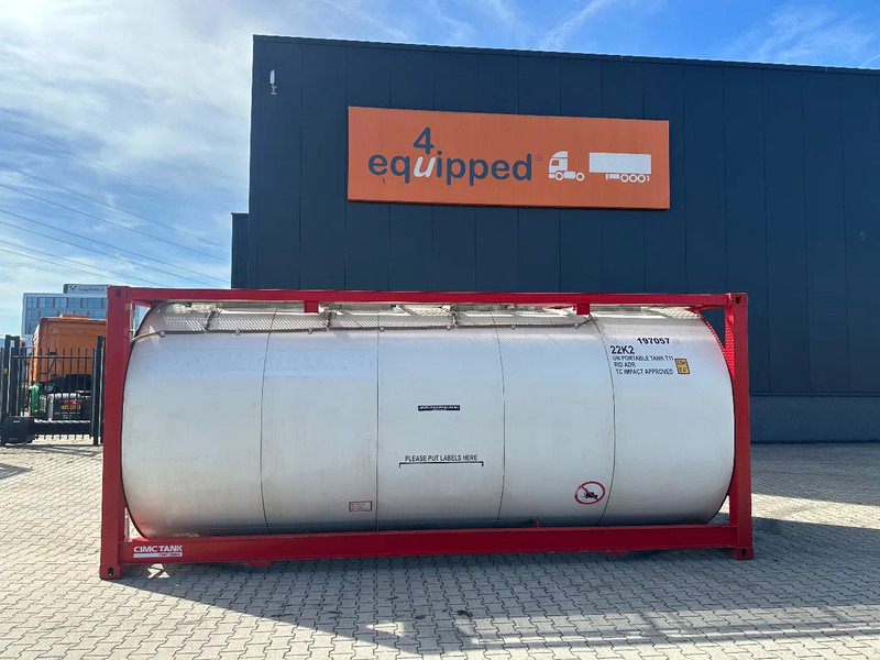 CIMC 20FT ISO, 25.080L / 1-COMP / 3 BAFFELS / 4 covers, 5Y valid until 12/2026 - Tank container: picture 2 CIMC 20FT ISO, 25.080L / 1-COMP / 3 BAFFELS / 4 covers, 5Y valid until 12/2026 - Tank container: picture 2