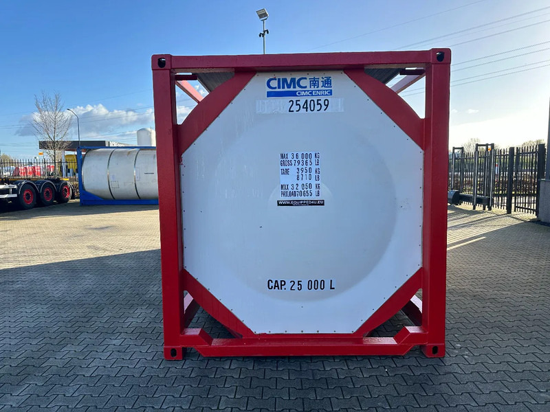 CIMC 20FT ISO, 25.080L / 1-COMP / 3 BAFFELS / T12 / 4 manholes / ADR valid until 12/2026 - Storage tank: picture 5 CIMC 20FT ISO, 25.080L / 1-COMP / 3 BAFFELS / T12 / 4 manholes / ADR valid until 12/2026 - Storage tank: picture 5