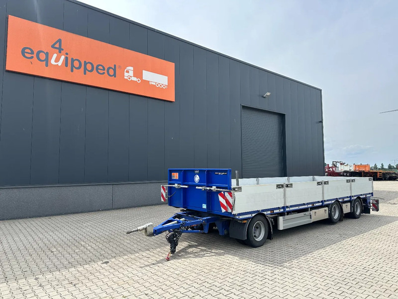 Floor zeer mooie AXD.330 3-assige aanhanger met alu zijborden, rongpotten, liftas, geschoopeerd, NL-aanhanger - Dropside/ Flatbed trailer: picture 1 Floor zeer mooie AXD.330 3-assige aanhanger met alu zijborden, rongpotten, liftas, geschoopeerd, NL-aanhanger - Dropside/ Flatbed trailer: picture 1