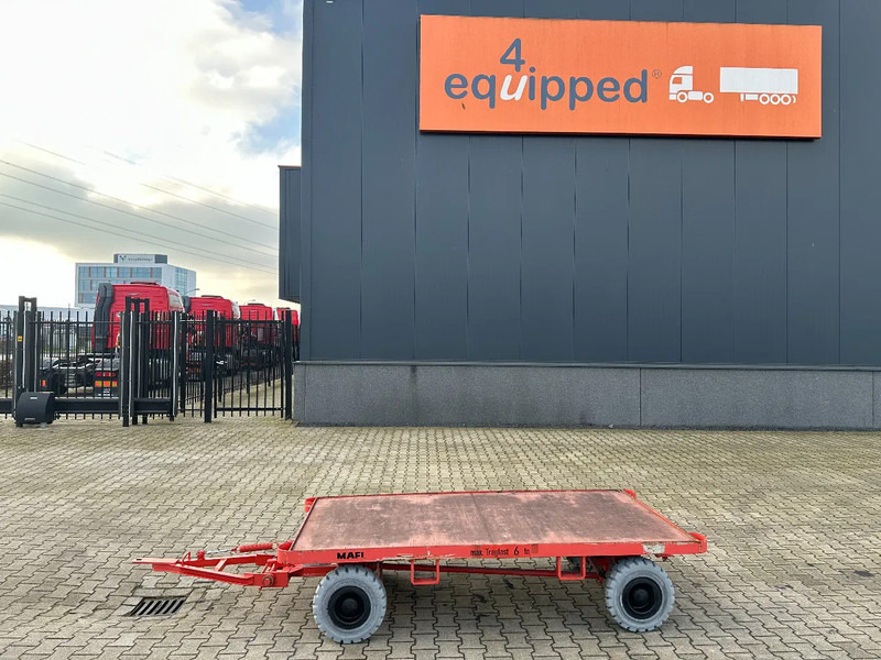 Mafi double-steered and connectable heavy-duty trailers with 6000kg loading capacity, 9x available - Dropside/ Flatbed trailer: picture 2 Mafi double-steered and connectable heavy-duty trailers with 6000kg loading capacity, 9x available - Dropside/ Flatbed trailer: picture 2