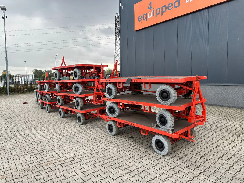 Still + 9x 2016 MAFI double-steered and connectable heavy-duty trailers with 6000kg loading capacity - Dropside/ Flatbed trailer: picture 3 Still + 9x 2016 MAFI double-steered and connectable heavy-duty trailers with 6000kg loading capacity - Dropside/ Flatbed trailer: picture 3
