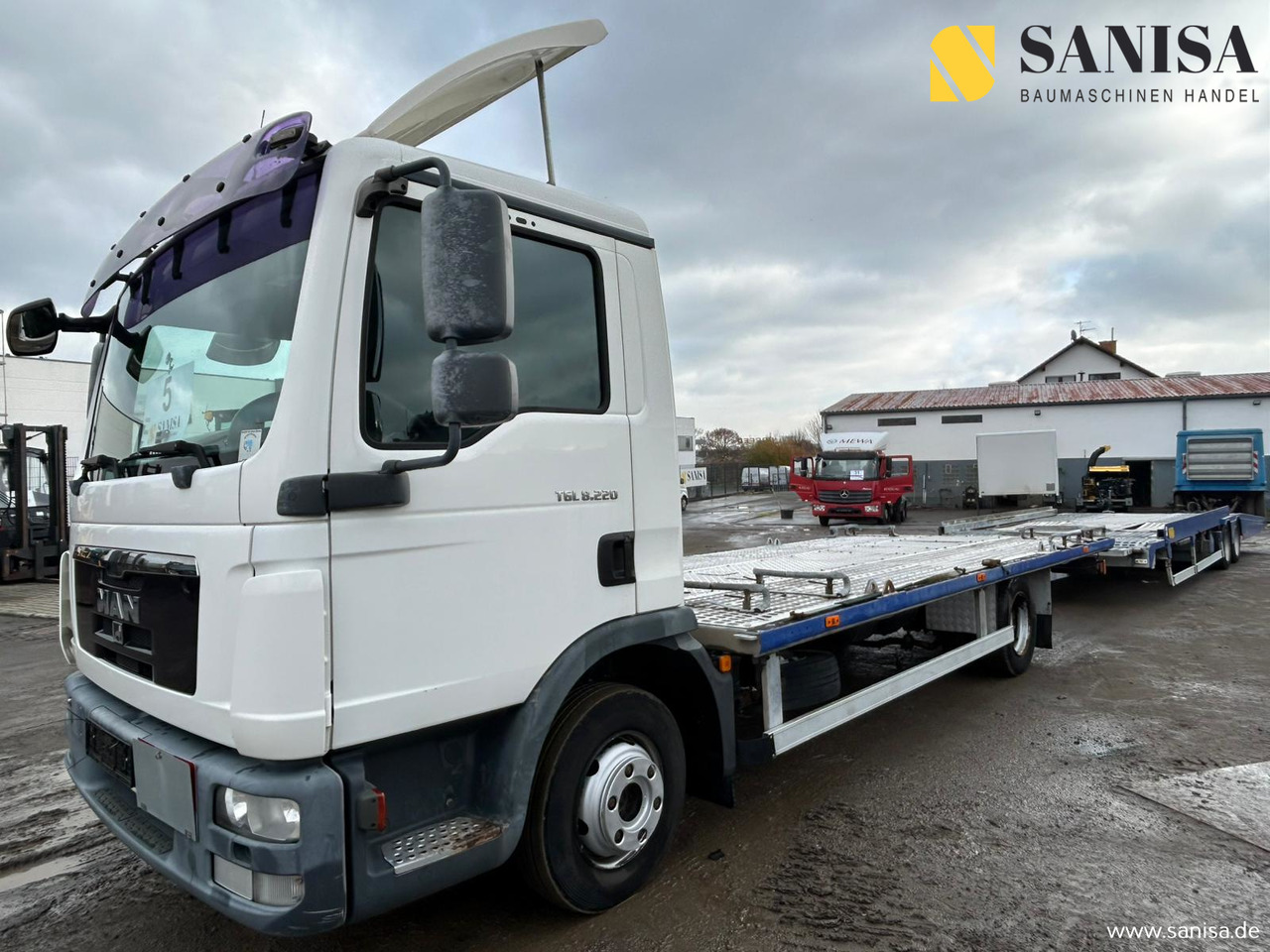MAN TGL 8.220/Anhänger/Seilwi/Funk/Nutzlast: 8290 kg - Car transporter truck: picture 2 MAN TGL 8.220/Anhänger/Seilwi/Funk/Nutzlast: 8290 kg - Car transporter truck: picture 2