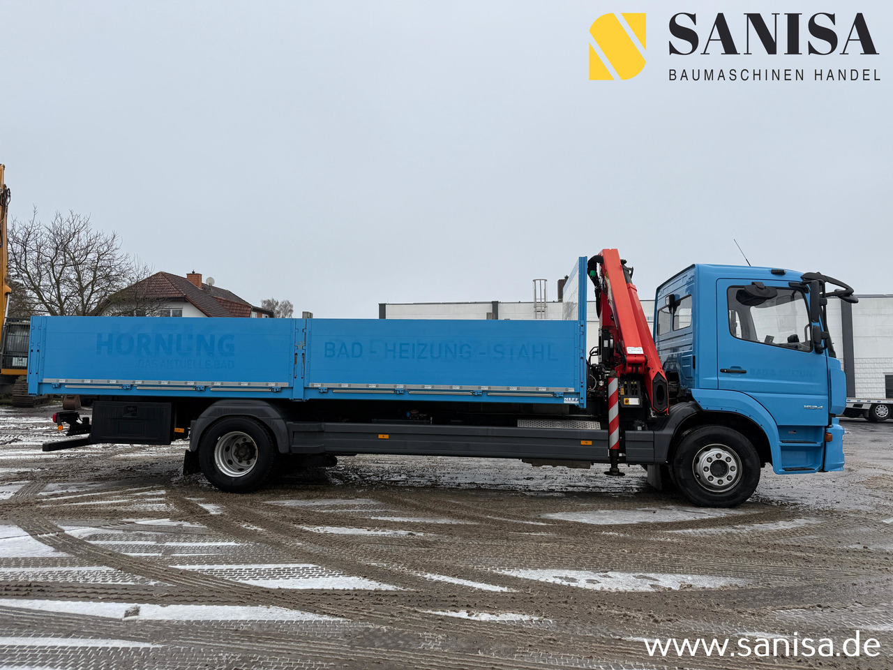 MERCEDES-BENZ Atego 1524/Palfinger PK 9.501/Funk - Dropside/ Flatbed truck, Crane truck: picture 2 MERCEDES-BENZ Atego 1524/Palfinger PK 9.501/Funk - Dropside/ Flatbed truck, Crane truck: picture 2