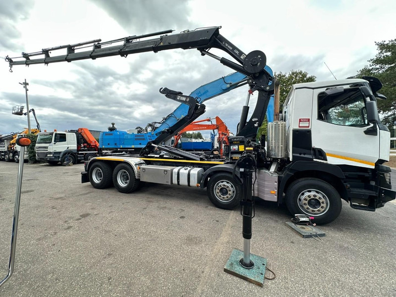 Renault C460 8x4 + (19m!) KRAN HIAB 288 E-6 HIDUO - RADIO - 5/6 F - STEEL SPRING / HUB REDUCTION - BE TRUCK - Hook lift truck, Crane truck: picture 4 Renault C460 8x4 + (19m!) KRAN HIAB 288 E-6 HIDUO - RADIO - 5/6 F - STEEL SPRING / HUB REDUCTION - BE TRUCK - Hook lift truck, Crane truck: picture 4