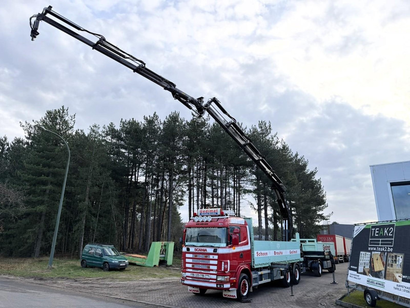 Scania 164L-480 V8 6x4 BAUSTOFF + KRAN HIAB 350-4 + JIB 90-4 - *TOP ZUSTAND* - ROTATOR - RADIO - RETARDER - BLATT / AP ACHSEN - BELGISCHE LKW - Dropside/ Flatbed truck, Crane truck: picture 4 Scania 164L-480 V8 6x4 BAUSTOFF + KRAN HIAB 350-4 + JIB 90-4 - *TOP ZUSTAND* - ROTATOR - RADIO - RETARDER - BLATT / AP ACHSEN - BELGISCHE LKW - Dropside/ Flatbed truck, Crane truck: picture 4
