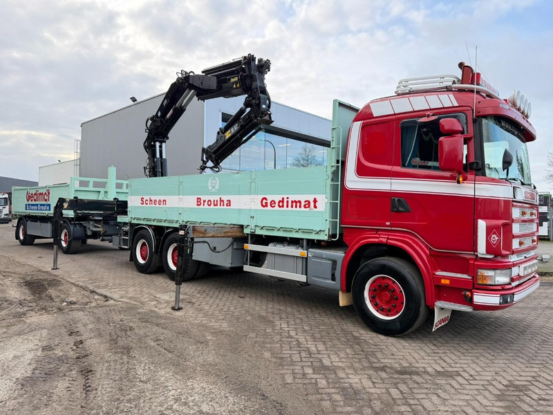 Scania 164L-480 V8 6x4 + CRANE HIAB 350-4 + JIB 90-4 - *TOP CONDITION* - ROTATOR - RADIO - RETARDER - STEEL SPRING / HUB REDUCTION - BE TRUCK - Crane truck: picture 1 Scania 164L-480 V8 6x4 + CRANE HIAB 350-4 + JIB 90-4 - *TOP CONDITION* - ROTATOR - RADIO - RETARDER - STEEL SPRING / HUB REDUCTION - BE TRUCK - Crane truck: picture 1