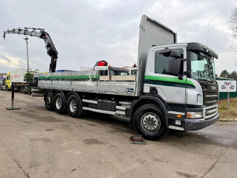 Scania P380 8x4 TRIDEM + CRANE HIAB 166 ES-5 HIPRO - ROTATOR + RADIO - 7m60 PLATFORM - MANUAL - LIFT + STEERING AXLE - Crane truck: picture 2 Scania P380 8x4 TRIDEM + CRANE HIAB 166 ES-5 HIPRO - ROTATOR + RADIO - 7m60 PLATFORM - MANUAL - LIFT + STEERING AXLE - Crane truck: picture 2