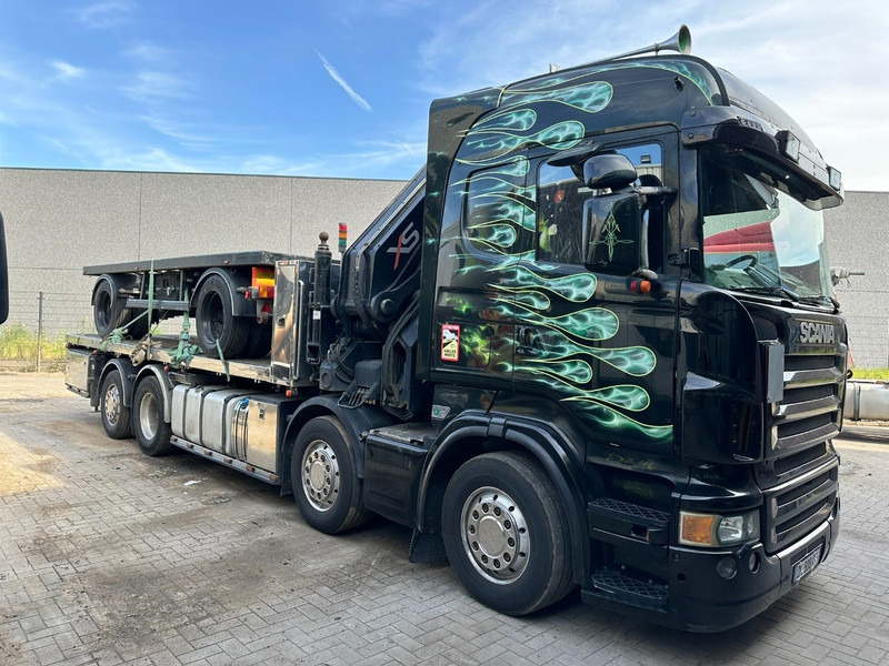 Scania R620 8x2 + KRAN HIAB 800EP-5 HiPro - RETARDER - LIFT/STEERING AXLE - HIGHLINE SLEEPER - LEATHER - ALCOA - Dropside/ Flatbed truck, Crane truck: picture 1 Scania R620 8x2 + KRAN HIAB 800EP-5 HiPro - RETARDER - LIFT/STEERING AXLE - HIGHLINE SLEEPER - LEATHER - ALCOA - Dropside/ Flatbed truck, Crane truck: picture 1