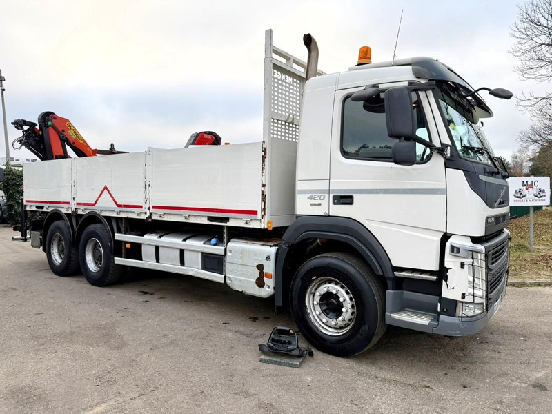 Volvo FM 420 6x4 BAUSTOFF + KRAN PALFINGER PK18502 SH B (3x) - ROTATOR - 5/6 F - TÜV 05/2026 - CG FR - PLATFORM 6m50 - I-Shift - 325.000km - STEEL SPRING / HUB REDUCTI - Dropside/ Flatbed truck, Crane truck: picture 1 Volvo FM 420 6x4 BAUSTOFF + KRAN PALFINGER PK18502 SH B (3x) - ROTATOR - 5/6 F - TÜV 05/2026 - CG FR - PLATFORM 6m50 - I-Shift - 325.000km - STEEL SPRING / HUB REDUCTI - Dropside/ Flatbed truck, Crane truck: picture 1