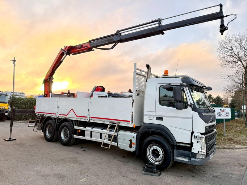 Volvo FM 420 6x4 + CRANE PALFINGER PK18502 SH B (3x) - ROTATOR - 5/6 F - TÜV 05/2026 - CG FR - PLATFORM 6m50 - I-Shift - 325.000km - STEEL SPRING / HUB REDUCTION - Crane truck: picture 1 Volvo FM 420 6x4 + CRANE PALFINGER PK18502 SH B (3x) - ROTATOR - 5/6 F - TÜV 05/2026 - CG FR - PLATFORM 6m50 - I-Shift - 325.000km - STEEL SPRING / HUB REDUCTION - Crane truck: picture 1