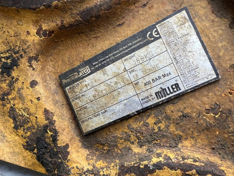 Quick coupler for Construction machinery Miller Caterpillar 311D / 312D / 312E / 313F / 314D / 314: picture 20