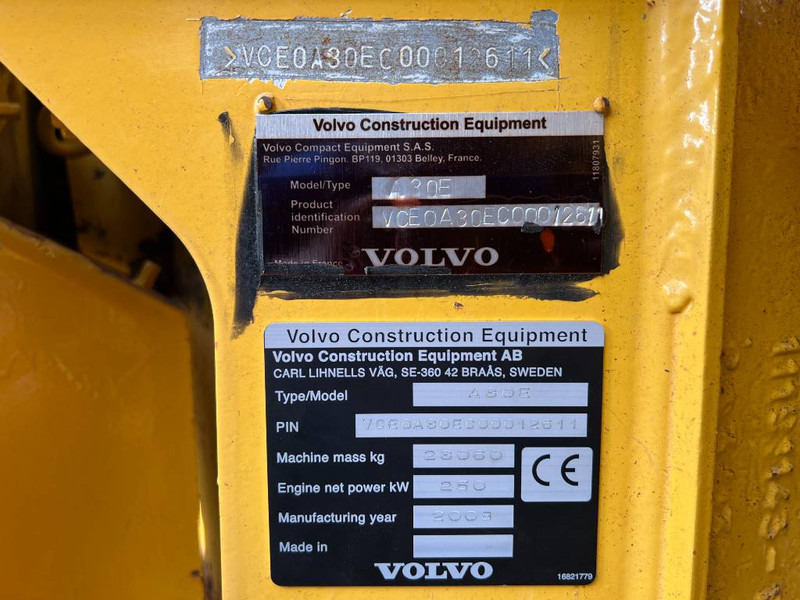 Volvo A30E - Articulated dump truck: picture 4 Volvo A30E - Articulated dump truck: picture 4