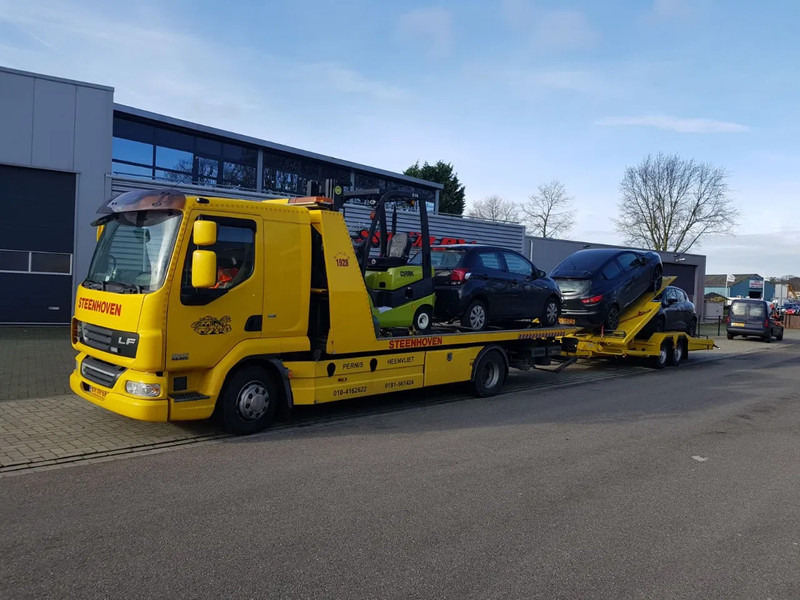 DAF LF 45 LF45-220 Abschelppwagen Falkom mit Anhanger / Schiebeplateau / Brill / Winde / Top Zustand - Car transporter truck: picture 4 DAF LF 45 LF45-220 Abschelppwagen Falkom mit Anhanger / Schiebeplateau / Brill / Winde / Top Zustand - Car transporter truck: picture 4