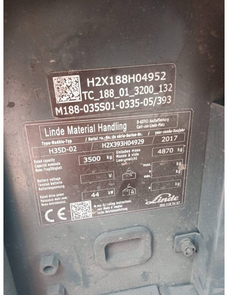 Linde H35D - Diesel forklift: picture 3 Linde H35D - Diesel forklift: picture 3