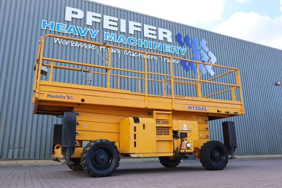Haulotte H15SXL Diesel, 4x4 Drive, 15m Working Height, 500k  - Scissor lift: picture 1 Haulotte H15SXL Diesel, 4x4 Drive, 15m Working Height, 500k  - Scissor lift: picture 1