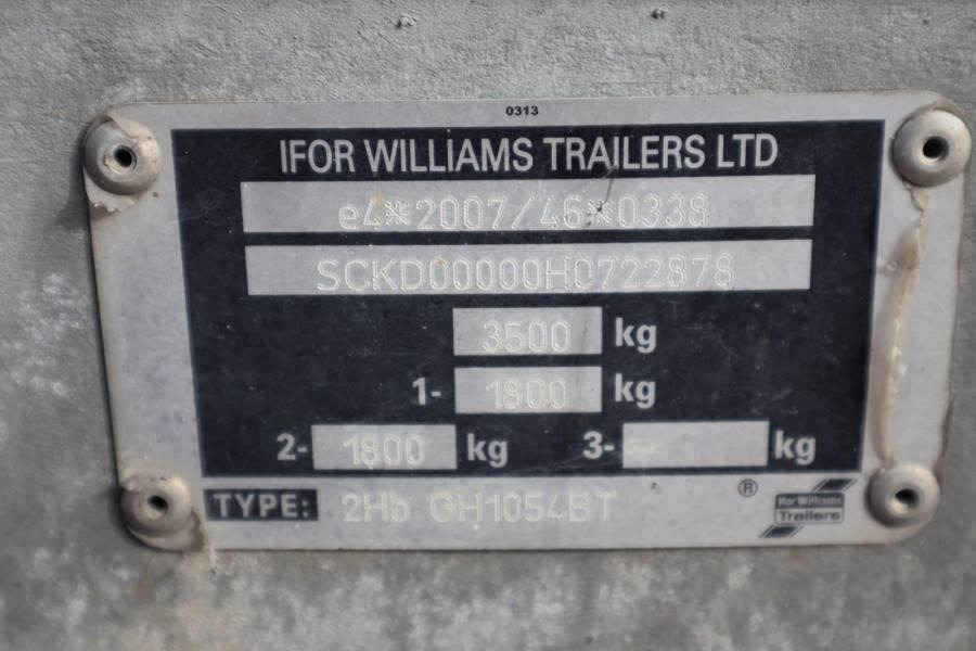 Ifor Williams WILLIAM 2HB 2 Axel Trailer, 2.856 kg Capacity, Inc - Car trailer: picture 5 Ifor Williams WILLIAM 2HB 2 Axel Trailer, 2.856 kg Capacity, Inc - Car trailer: picture 5