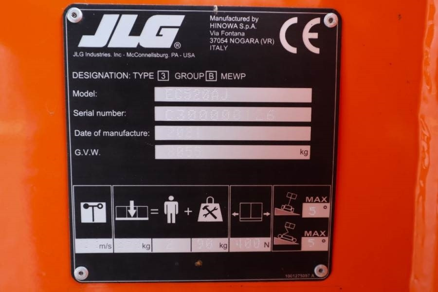 JLG EC520AJ Electric, 18m Working Height, 10.65m Reach - Articulated boom lift: picture 4 JLG EC520AJ Electric, 18m Working Height, 10.65m Reach - Articulated boom lift: picture 4