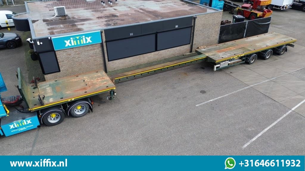 Broshuis 3-ass. Vlakke uitschuifbare Mega oplegger / 3x gestuurd  - Dropside/ Flatbed semi-trailer: picture 1 Broshuis 3-ass. Vlakke uitschuifbare Mega oplegger / 3x gestuurd  - Dropside/ Flatbed semi-trailer: picture 1