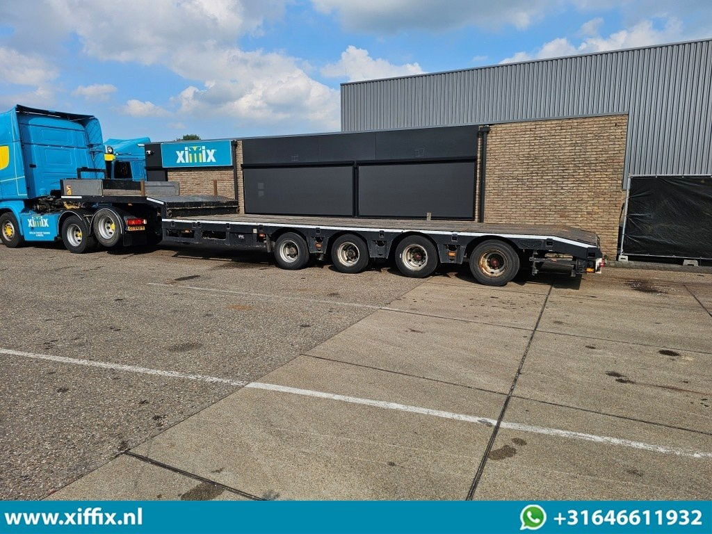 Low loader semi-trailer Broshuis 4-ass. Uitschuifbare semi dieplader / 2x naloop gestuurd: picture 7