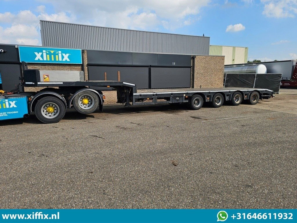 Low loader semi-trailer Broshuis 4-ass. Uitschuifbare semi dieplader / 2x naloop gestuurd: picture 12