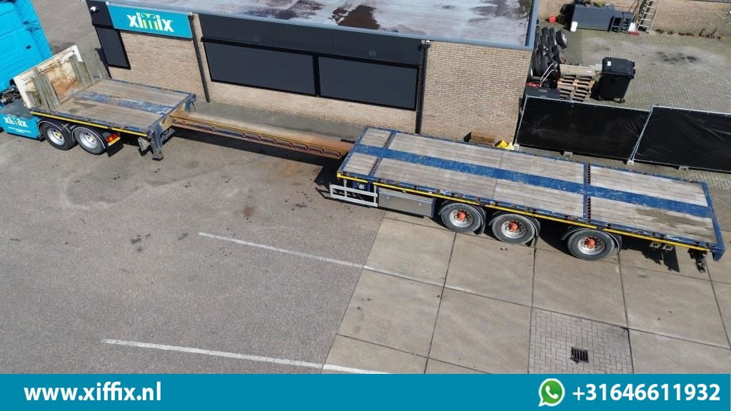 Doll 3-ass. Vlakke uitschuifbare oplegger / Naloop gestuurd  - Dropside/ Flatbed semi-trailer: picture 2 Doll 3-ass. Vlakke uitschuifbare oplegger / Naloop gestuurd  - Dropside/ Flatbed semi-trailer: picture 2