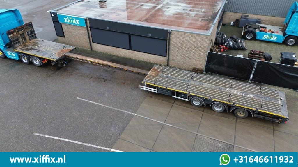 ES-GE 3-ass. Vlakke uitschuifbare Mega oplegger / Naloop gestuurd  - Dropside/ Flatbed semi-trailer: picture 2 ES-GE 3-ass. Vlakke uitschuifbare Mega oplegger / Naloop gestuurd  - Dropside/ Flatbed semi-trailer: picture 2