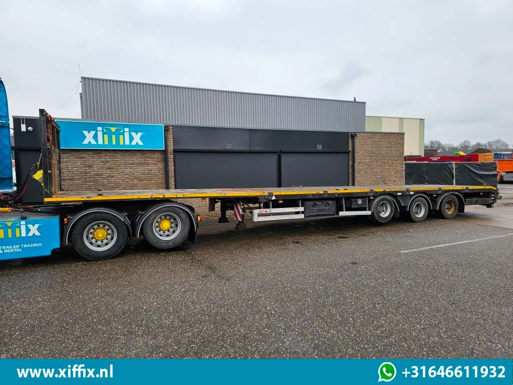 ES-GE 3-ass. Vlakke uitschuifbare Mega oplegger / Naloop gestuurd  - Dropside/ Flatbed semi-trailer: picture 5 ES-GE 3-ass. Vlakke uitschuifbare Mega oplegger / Naloop gestuurd  - Dropside/ Flatbed semi-trailer: picture 5