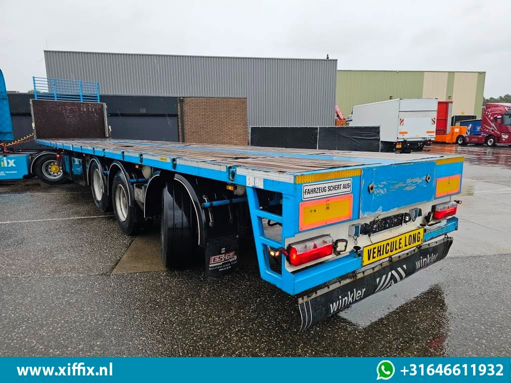 ES-GE 3-ass. Vlakke uitschuifbare oplegger / Naloop gestuurd  - Dropside/ Flatbed semi-trailer: picture 4 ES-GE 3-ass. Vlakke uitschuifbare oplegger / Naloop gestuurd  - Dropside/ Flatbed semi-trailer: picture 4